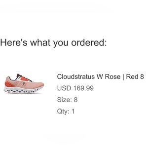 Cloudstratus W Tennis shoes in Red rose